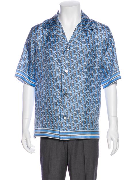 blue Dior shirt men